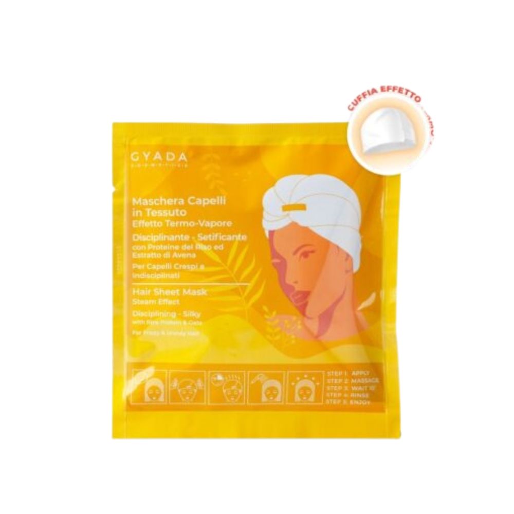 Gyada Cabello Maschera In Tessuto Effetto Termo-Vapore – Disciplinante E Setificante