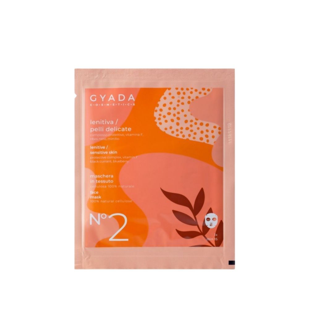 Gyada Facial Maschera In Tessuto N.2 – Lenitiva / Pelli Delicate 15ml