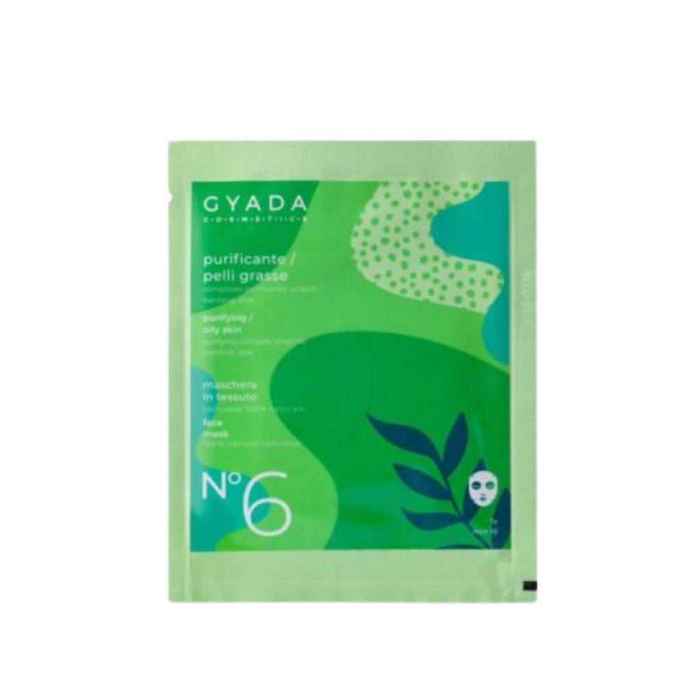 Gyada Facial Maschera In Tessuto N.6 – Purificante / Pelli Grasse 15ml