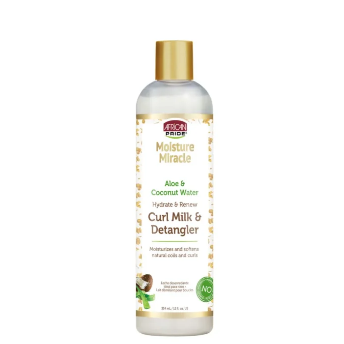 African Pride Moisture Miracle Curl Milk and Detangler 354ml