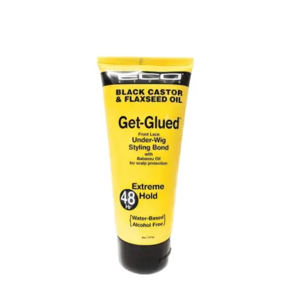 ECO Style Black Castor and Flaxseed Oil Get-Glued Styling Bond [48Hr Extreme Hold] 177ml