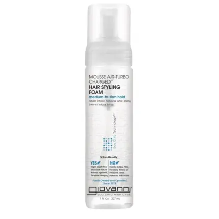 Giovanni Eco Chic Mousse Air-turbo Charged Hair Styling Foam 207ml