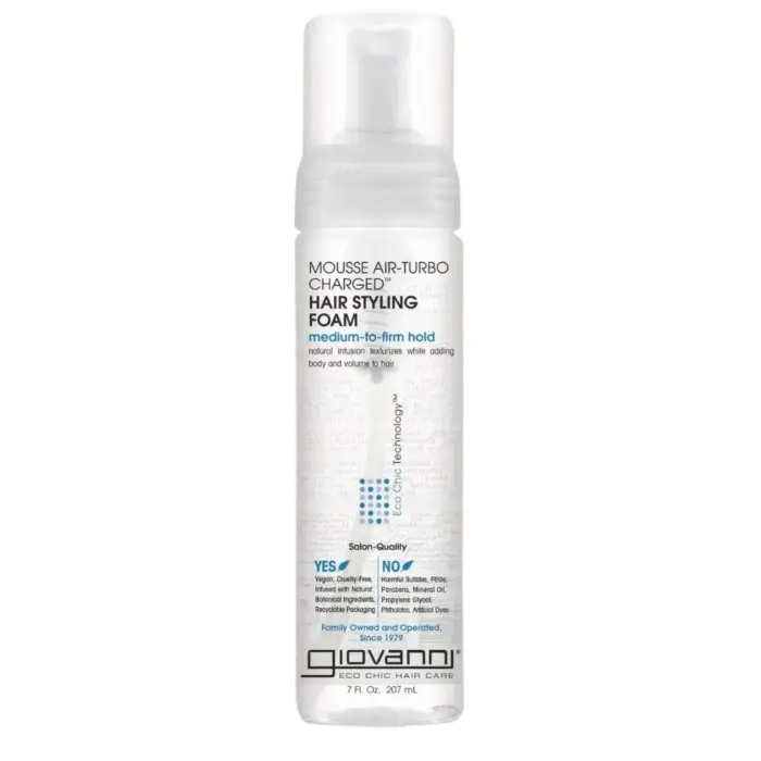 Giovanni Eco Chic Mousse Air-turbo Charged Hair Styling Foam 207ml