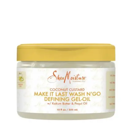 Shea Moisture Coconut Custard Make It Last Wash N’ Go Defining Gel-Oil 340g