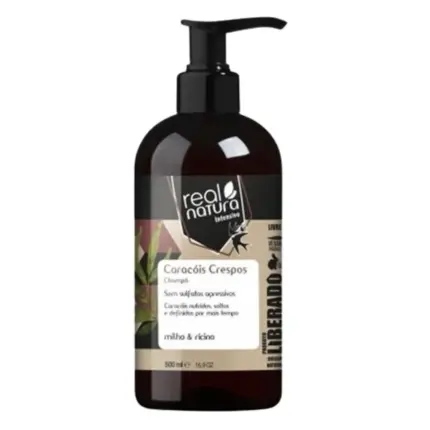 Real Natura Caracóis Crespos Champú 500ml