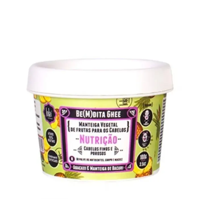 Lola Cosmetics Be(M)dita Ghee Máscara Nutriçao Abacaxi E Manteiga De Bacuri 100g