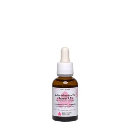 Biofficina Toscana Facial 2% Hyaluronic Acid + 2.5% Peptides 30ml
