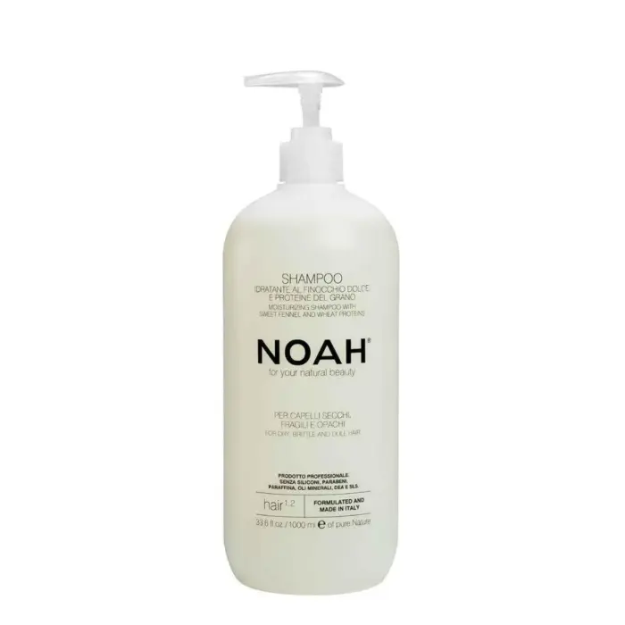 Noah 1.2 Champú natural para cabello seco, quebradizo y sin brillo 1L