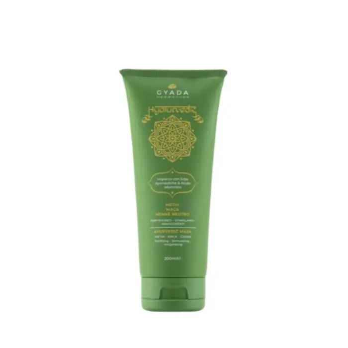 Gyada Cabello Hyalurvedic Impacco Ayurvedico Mask Fortificante – Methi, Maca, Henné Neutro 200ml