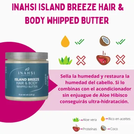 Inahsi Naturals Island Breeze Hair & Body Whipped Butter 226g — frontal