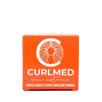 CurlMed Champú Sólido Cabello Graso y Cuero Cabelludo Sensible 80g — frontal