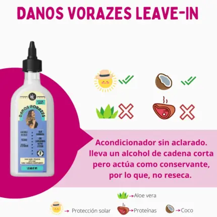Lola Cosmetics Danos Vorazes Leave-In Finalizador 200ml — frontal