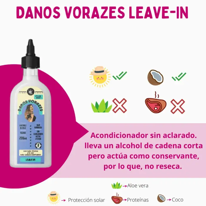 Lola Cosmetics Danos Vorazes Leave-In Finalizador 200ml — frontal