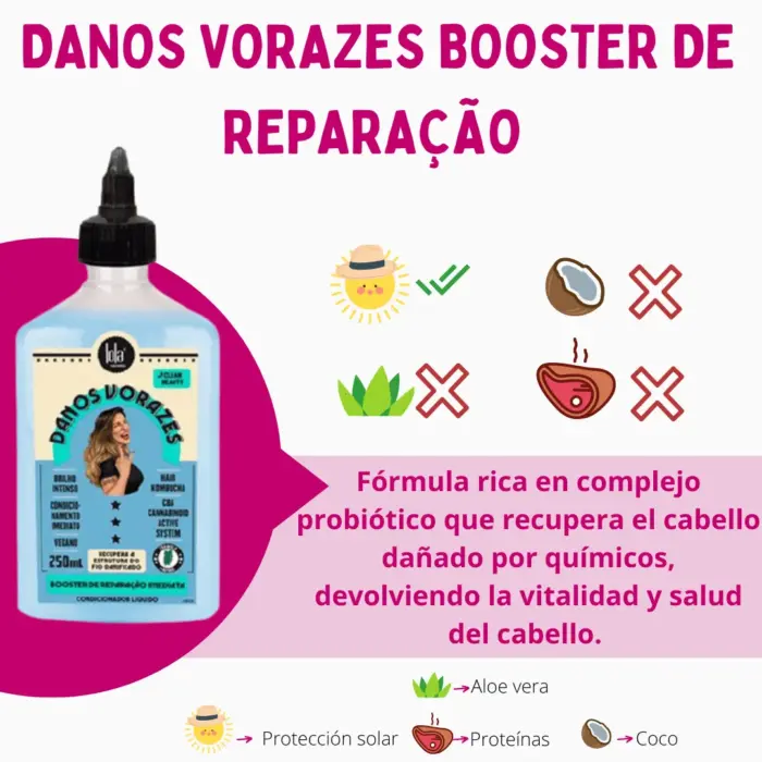 Lola Cosmetics Danos Vorazes Booster de Reparaçáo Imediata 250ml — frontal