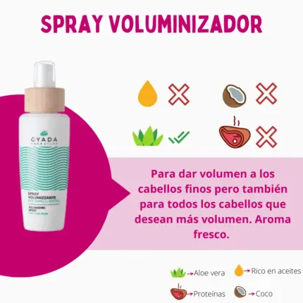 Gyada Cabello Color Vibes Spray Leave-in Voluminizador 125ml — frontal
