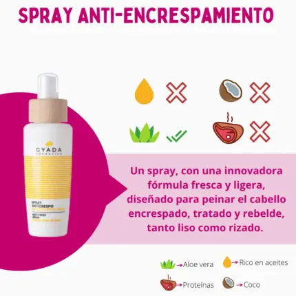 Gyada Cabello Color Vibes Spray Anti-Encrespamiento 125ml — frontal