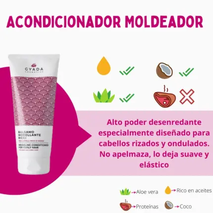 Gyada Cabello Color Vibes Acondicionador Moldeador Rizado 200ml — frontal