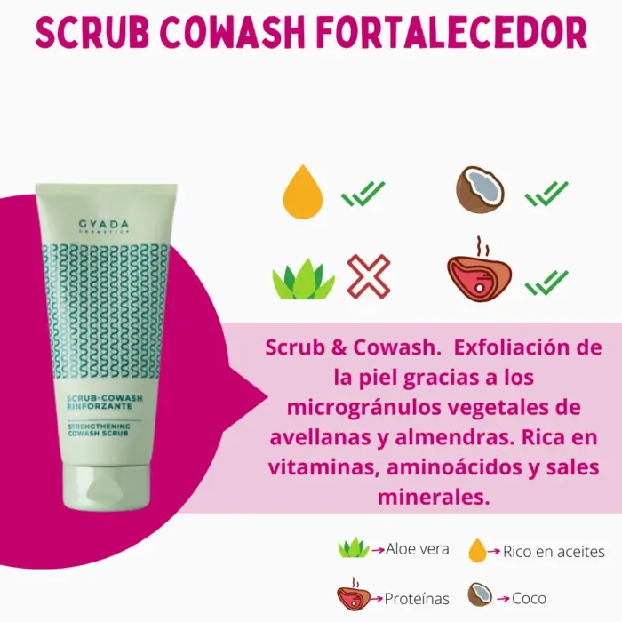 Gyada Cabello Espirulina Scrub Cowash Fortalecedor 200ml — frontal