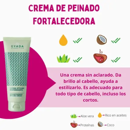 Gyada Cabello Espirulina Crema De Peinado Fortalecedora 125ml — frontal
