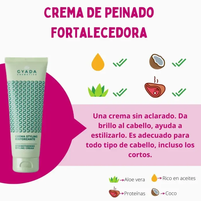 Gyada Cabello Espirulina Crema De Peinado Fortalecedora 125ml — frontal