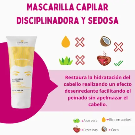 Gyada Cabello Color Vibes Mascarilla Capilar Disciplinadora Y Sedosa 200ml — frontal