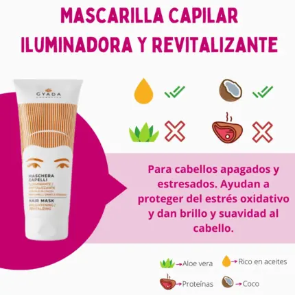 Gyada Cabello Color Vibes Mascarilla Capilar Iluminadora Y Revitalizante 200ml — frontal