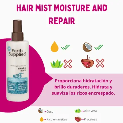Earth Supplied Shine and Hold Mist 251ml — frontal