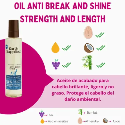Earth Supplied Anti-Break Shine Oil 196ml — frontal