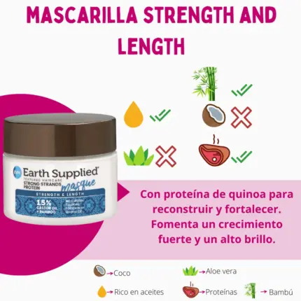 Earth Supplied Strong Strands Protein Masque 355ml — frontal