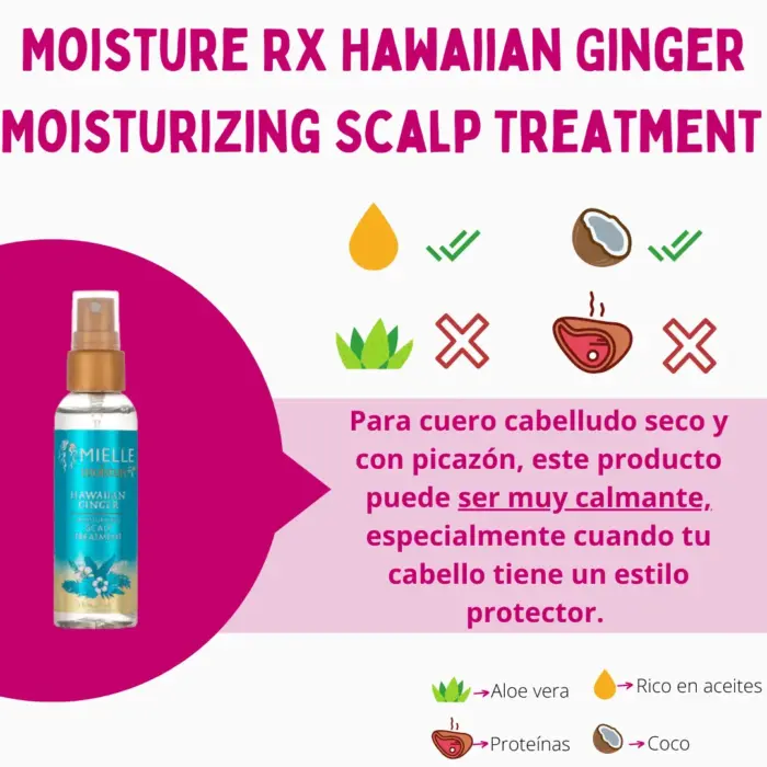 Mielle Organics Moisture RX Hawaiian Ginger Moisturizing Scalp Treatment 59ml — frontal