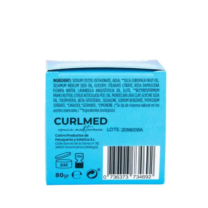 CurlMed Champú Sólido Volumen, Brillo y Suavidad 80g — lateral