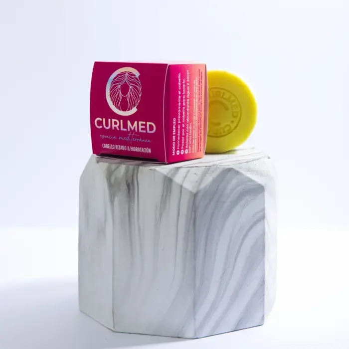 CurlMed Champú Sólido Cabello Rizado e Hidratación 80g — detalle