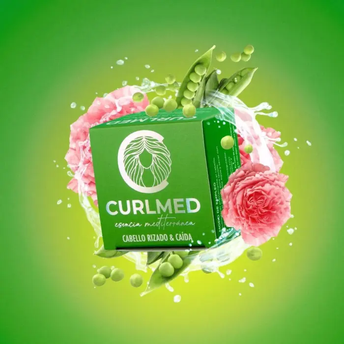 CurlMed Champú Sólido Proteínas, Rizado y Anticaída 80g — detalle