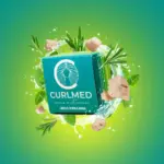 CurlMed Champú Sólido Cabello Silver y Rubio 80g — textura