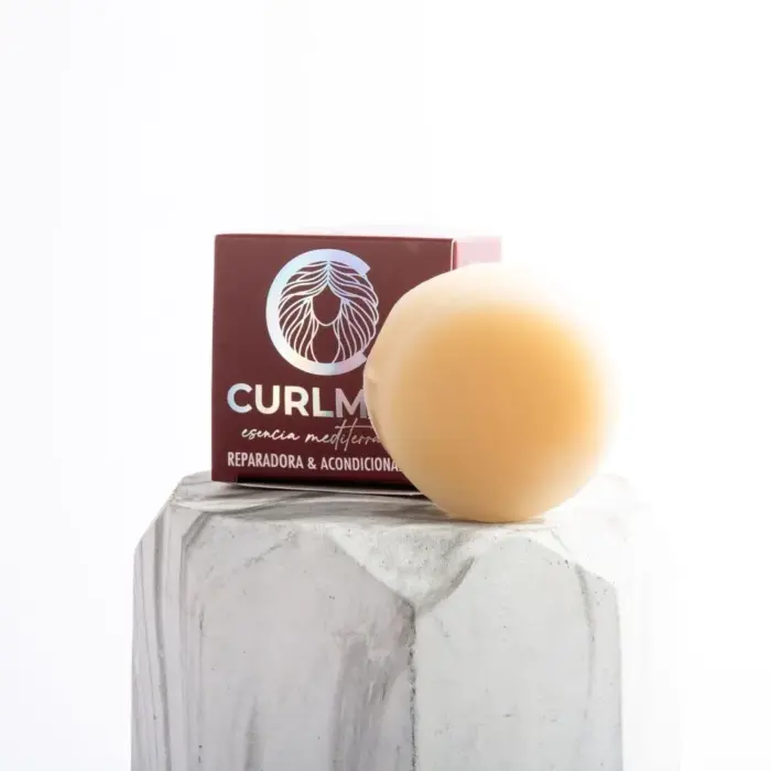 CurlMed Mascarilla Sólida de Proteínas Reparadora y Acondicionadora 50g — textura
