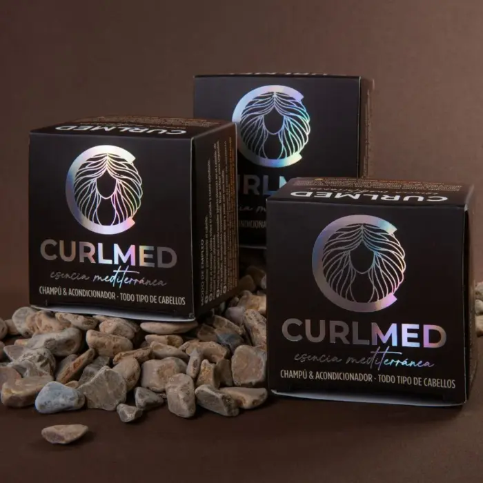 CurlMed Champú + Acondicionador Sólido Todo Tipo Cabellos 70g — textura