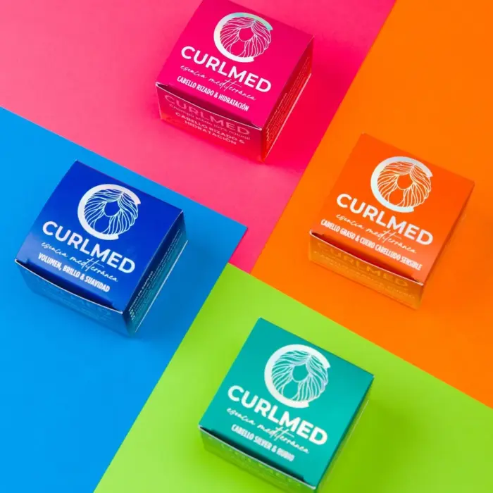 CurlMed Champú Sólido Cabello Silver y Rubio 80g — frontal