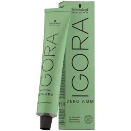 Schwarzkopf Profesional Crema Colorante Sin Amoniaco ZERO AMM – 60ml (4.0 Castaño Medio Natural)