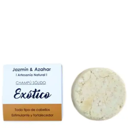 Jazmín and Azahar Champú Sólido Exótico, Estimulante y Fortalecedor 100g