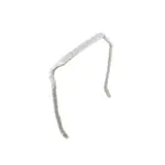 Zazzy Bandz Slim Relaxed Fit Wrapped. Silver Sparkles