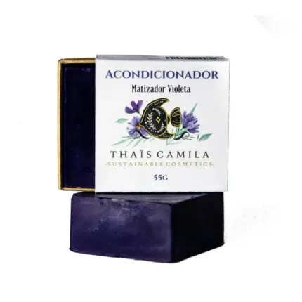 Thais Camila Acondicionador Matizador Violeta Pelo Teñido, Rubio, Decolorado o Blanco 55g