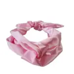 Soulta Turbante de Satén Rosa Bebé