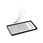 Extensión De Pestañas 4d Largo 12mm Grosor 0.07