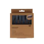 Pinzas Gris Antideslizante 6uds