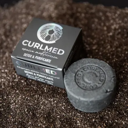 CurlMed Champú Sólido Detox y Purificante 80g — frontal