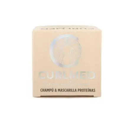 CurlMed Champú + Mascarilla Sólido Proteínas Todo Tipo de Cabellos 70g — frontal