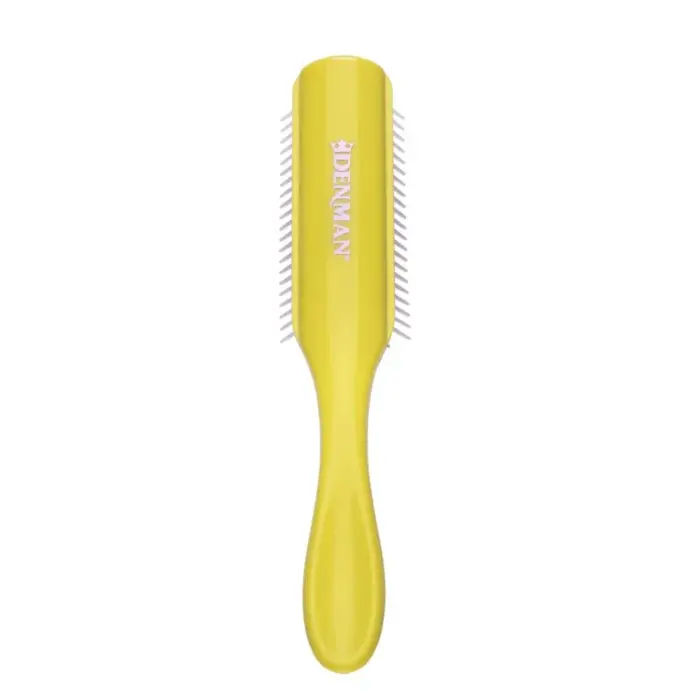 Denman Cepillo D3 Styler Amarillo Honolulu 7 Hileras — frontal