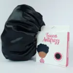 Soulta Gorro de Satén Negro — frontal