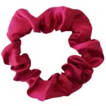 Soulta Scrunchie de Satén Burdeos — frontal