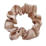 Soulta Scrunchie de Satén Oro — frontal